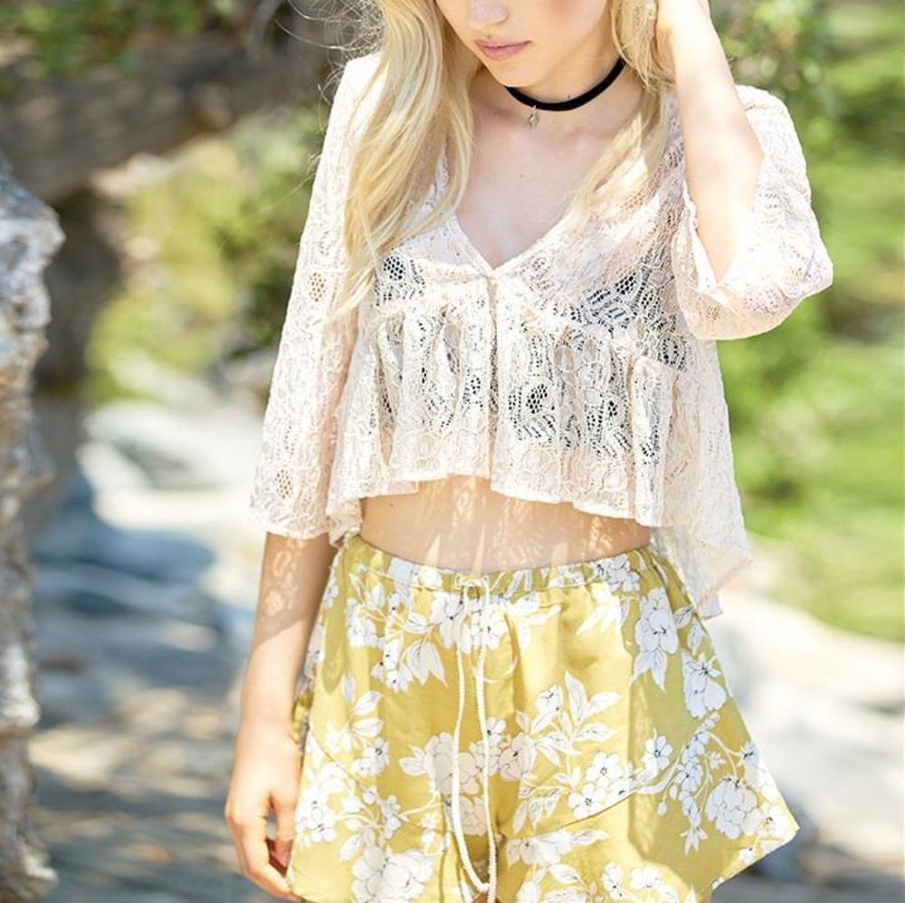 Saltwater Luxe Desert Daze Shorts in CITRON